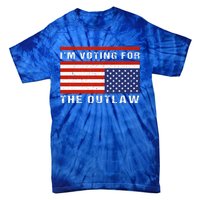 American Flag IM Voting For The Outlaw Trump 2024 Tie-Dye T-Shirt