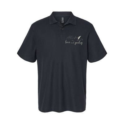 Alls Fair In Love & Poetry Valentines Day Softstyle Adult Sport Polo