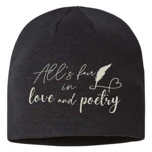 Alls Fair In Love & Poetry Valentines Day Sustainable Beanie