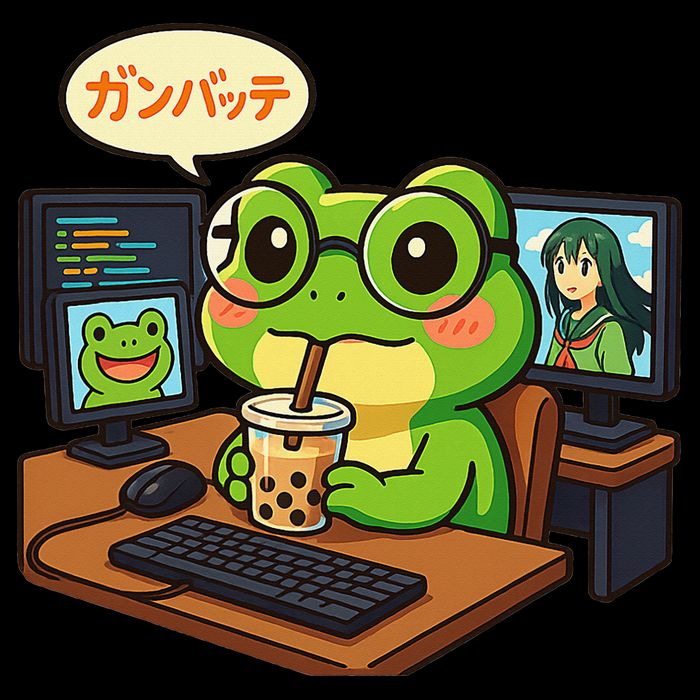 Anime Frog It Geek Otaku Coding Desk Boba Lover Mousepad