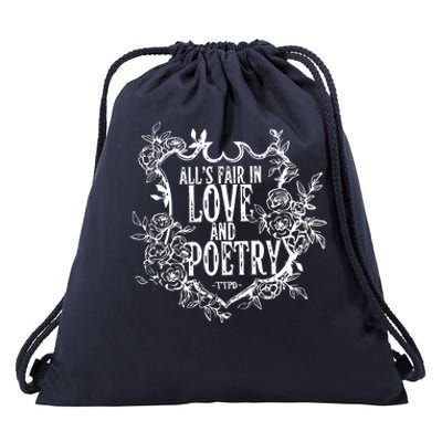 AllS Fair In Love And Poetry The Tortured Poets Drawstring Bag