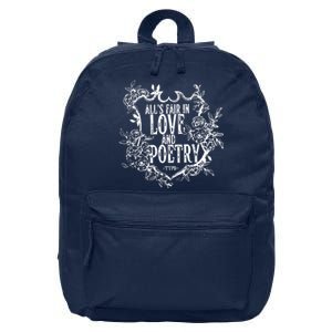 AllS Fair In Love And Poetry The Tortured Poets 16 in Basic Backpack