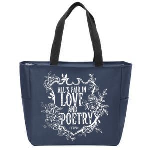 AllS Fair In Love And Poetry The Tortured Poets Zip Tote Bag