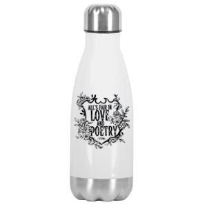 AllS Fair In Love And Poetry The Tortured Poets Stainless Steel Insulated Water Bottle