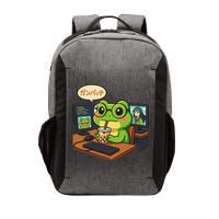 Anime Frog It Geek Otaku Coding Desk Boba Lover Vector Backpack