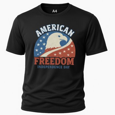 American Freedom Independence Day Cooling Performance Crew T-Shirt