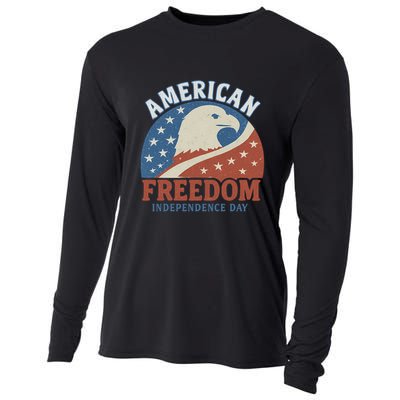 American Freedom Independence Day Cooling Performance Long Sleeve Crew