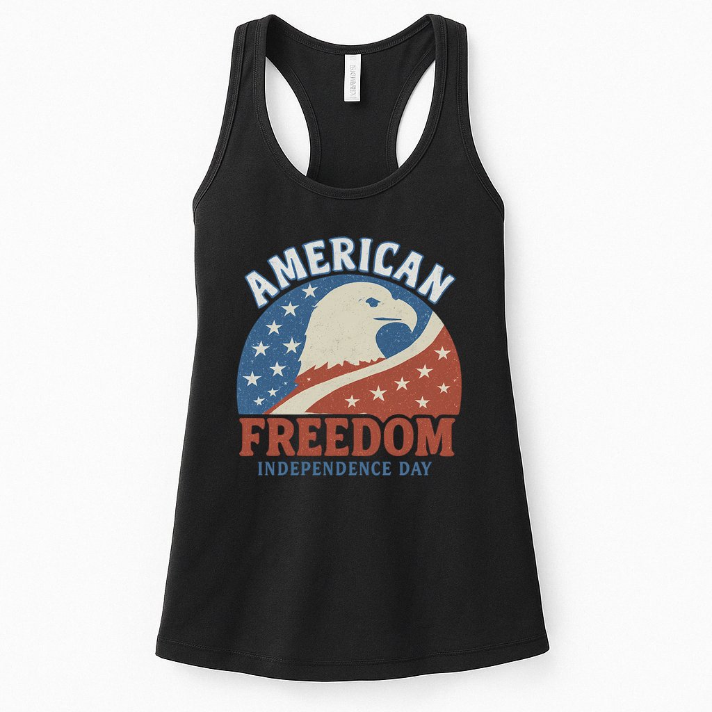 American Freedom Independence Day Womens Tank Top