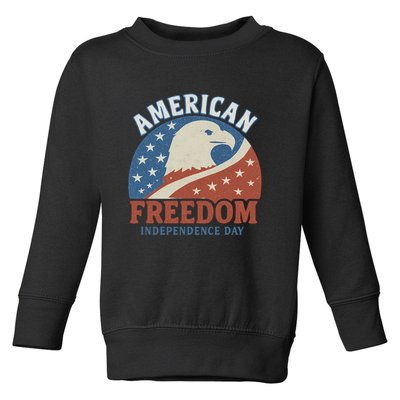 American Freedom Independence Day Toddler Sweatshirt