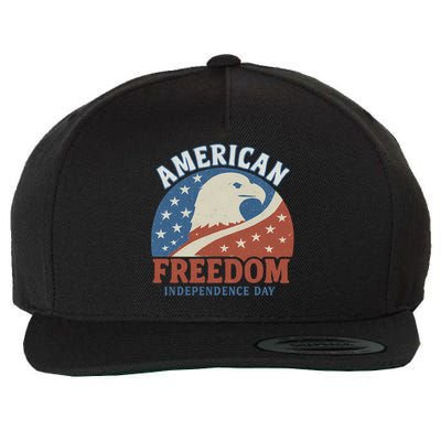 American Freedom Independence Day Wool Snapback Cap
