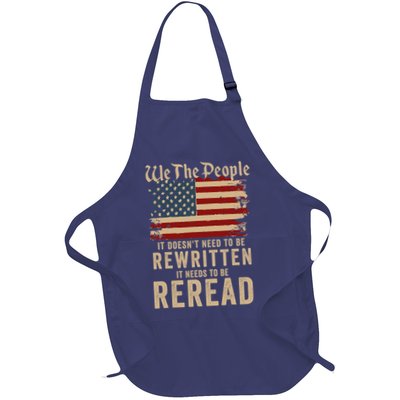 American Flag It Needs To Be Reread We The People Vintage Apron