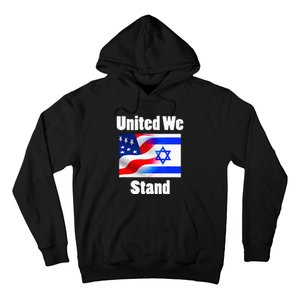 American Flag Israel Flag United We Stand Hoodie