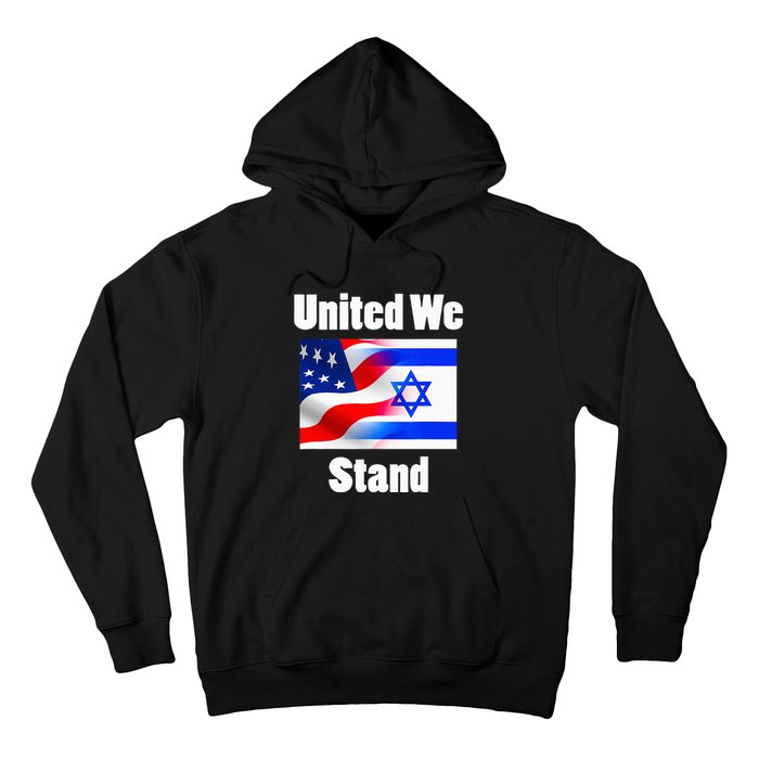 American Flag Israel Flag United We Stand Hoodie