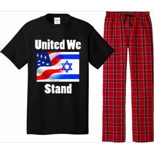 American Flag Israel Flag United We Stand Pajama Set