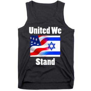 American Flag Israel Flag United We Stand Tank Top