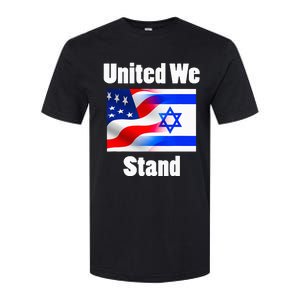 American Flag Israel Flag United We Stand Softstyle CVC T-Shirt