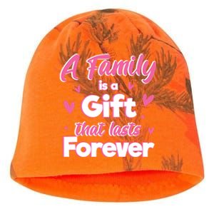 A Family Is A That Last Forever Great Gift Sister Sibling Gift Kati - Camo Knit Beanie