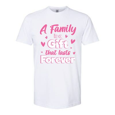 A Family Is A That Last Forever Great Gift Sister Sibling Gift Softstyle® CVC T-Shirt