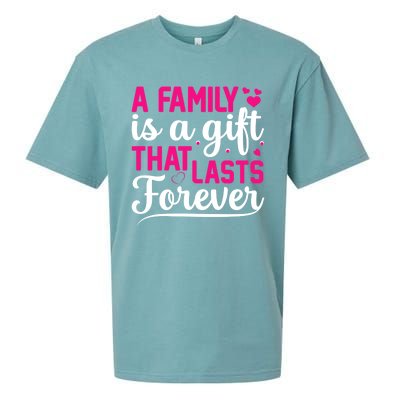 A Family Is A That Last Forever Great Gift Sister Sibling Gift Sueded Cloud Jersey T-Shirt