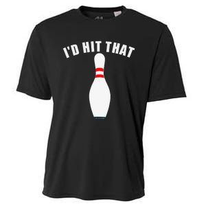 Affordable Funny Id Hit That Novelty Gift Idea Bowling Pin Cooling Performance Crew T-Shirt