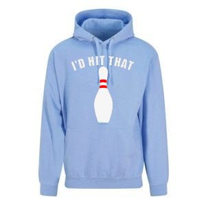 Affordable Funny Id Hit That Novelty Gift Idea Bowling Pin Unisex Surf Hoodie