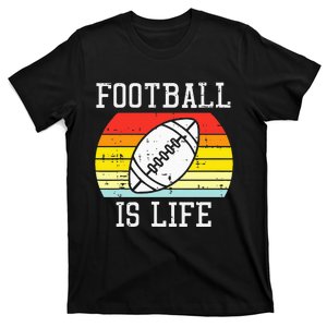 American Football Is Life Sunset Retro Sports T-Shirt