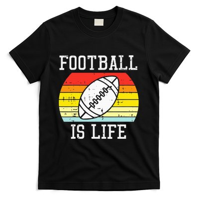 American Football Is Life Sunset Retro Sports T-Shirt