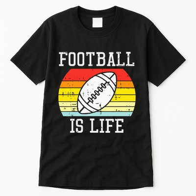 American Football Is Life Sunset Retro Sports Tall T-Shirt