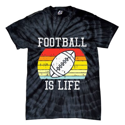 American Football Is Life Sunset Retro Sports Tie-Dye T-Shirt