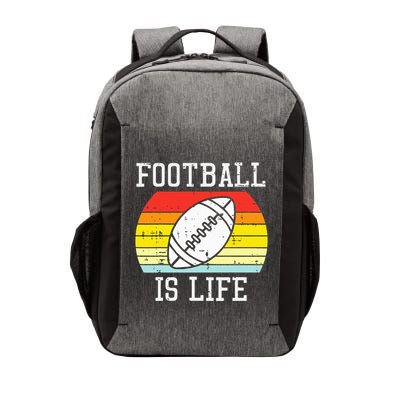 American Football Is Life Sunset Retro Sports Vector Backpack