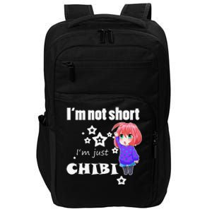 Anime Funny I'm Not Short Chibi Otaku Kawaii & Gift Impact Tech Backpack