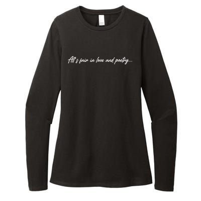 AllS Fair In Love And Poetry Womens CVC Long Sleeve Shirt