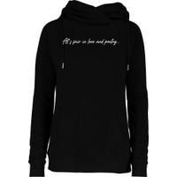 AllS Fair In Love And Poetry Womens Funnel Neck Pullover Hood