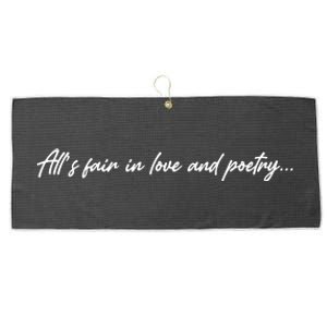 AllS Fair In Love And Poetry Large Microfiber Waffle Golf Towel