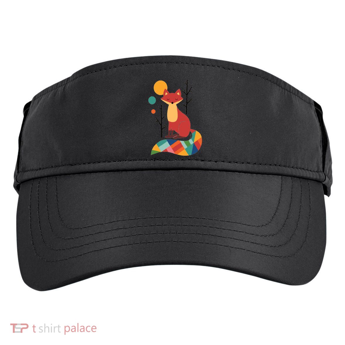 Abstract Fox Illustration Pattern Adult Drive Performance Visor