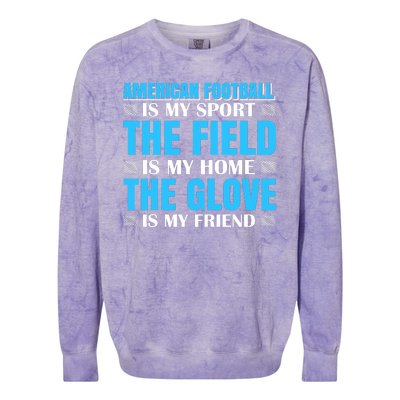 American Football Is My Sport Colorblast Crewneck Sweatshirt