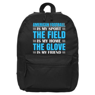 American Football Is My Sport 16 in Basic Backpack