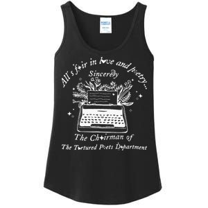 AllS Fair In Love & Poetry Funny Valentines Day Ladies Essential Tank