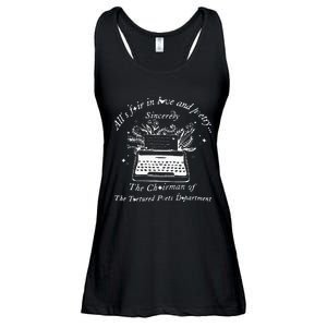 AllS Fair In Love & Poetry Funny Valentines Day Ladies Essential Flowy Tank