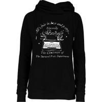 AllS Fair In Love & Poetry Funny Valentines Day Womens Funnel Neck Pullover Hood