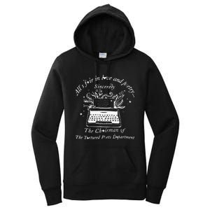 AllS Fair In Love & Poetry Funny Valentines Day Women's Pullover Hoodie