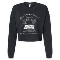 AllS Fair In Love & Poetry Funny Valentines Day Cropped Pullover Crew