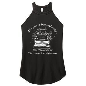 AllS Fair In Love & Poetry Funny Valentines Day Women's Perfect Tri Rocker Tank