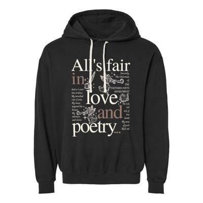 Alls Fair In Love And Poetry Taylor New Song Ttpd Garment-Dyed Fleece Hoodie