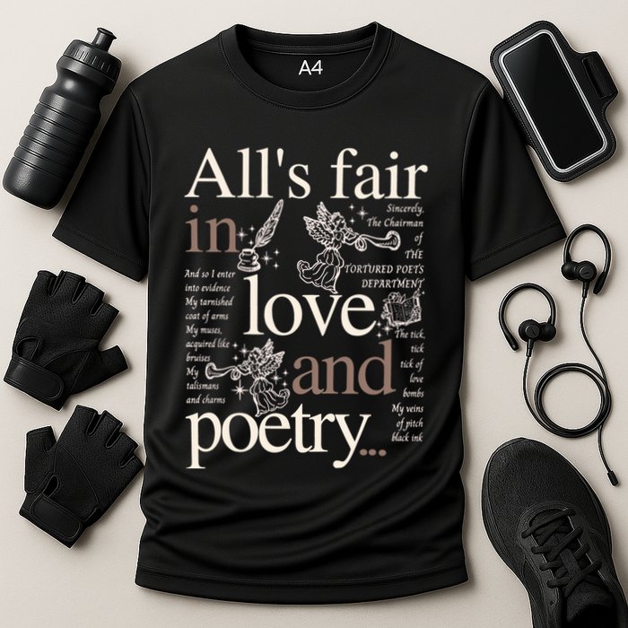 Alls Fair In Love And Poetry Taylor New Song Ttpd Cooling Performance Crew T-Shirt