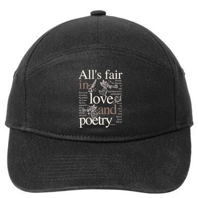 Alls Fair In Love And Poetry Taylor New Song Ttpd 7-Panel Snapback Hat