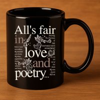 Alls Fair In Love And Poetry Taylor New Song Ttpd 11oz C Handle Ceramic Mug