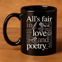 Alls Fair In Love And Poetry Taylor New Song Ttpd 11oz C Handle Ceramic Mug