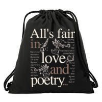 Alls Fair In Love And Poetry Taylor New Song Ttpd Drawstring Bag