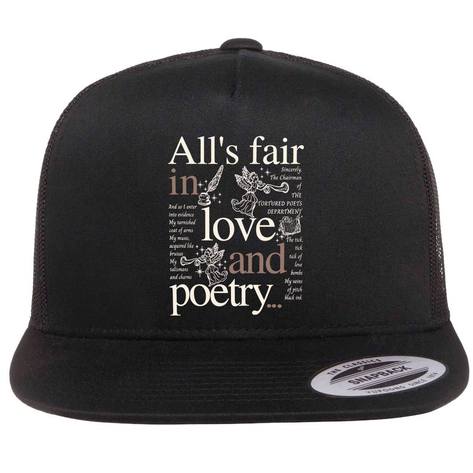 Alls Fair In Love And Poetry Taylor New Song Ttpd Flat Bill Trucker Hat